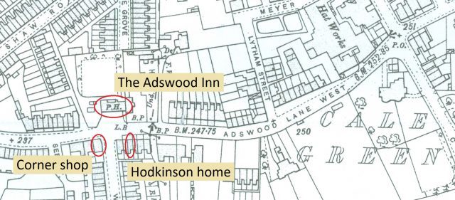 Adswood Lane, Stockport - 05 map