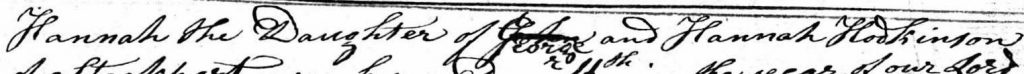 Hodkinson History. Pastor Solomon Ashton's 1809 corrected Hodkinson name errors. 2