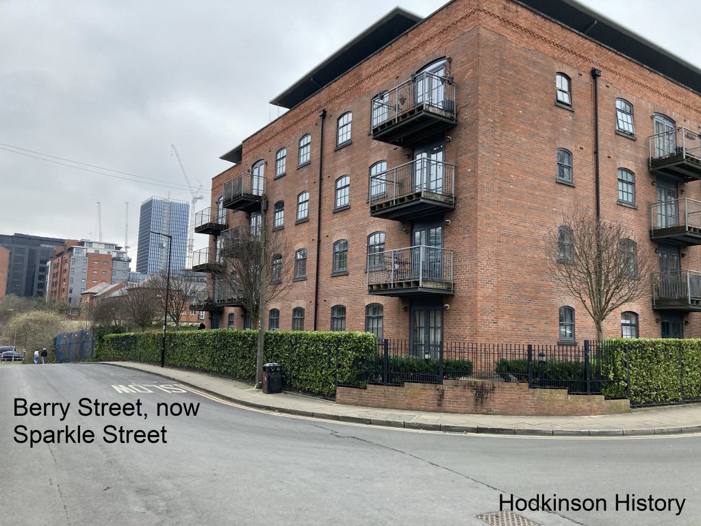 Hodkinson History. Lucy Hodkinson's home in Spencer's Court, Manchester.