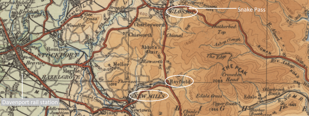 HodkinsonHistory.co.uk Jack Hodkinson's Easter 1927 ramble in the Peak Dristict.