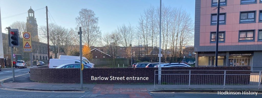 Hodkinson History. Mary Wilkinson and family's home at 8 Barlow Street, Stockport in 1874. - 4