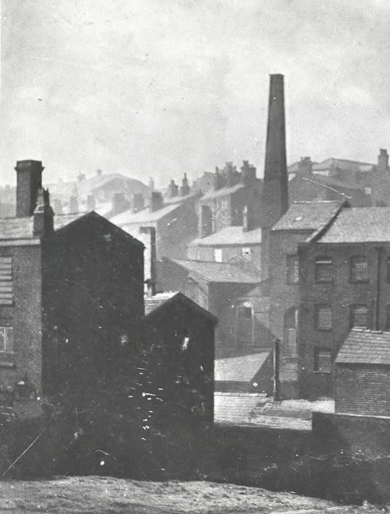 Hodkinson History. Mary Wilkinson (nee Hodkinson, 1833-1874), Hopes Carr view.