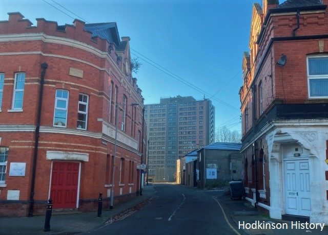 Hodkinson History. The Hodkinsons' home on Mottram Street, Stockport from about 1846-1847. - (1)