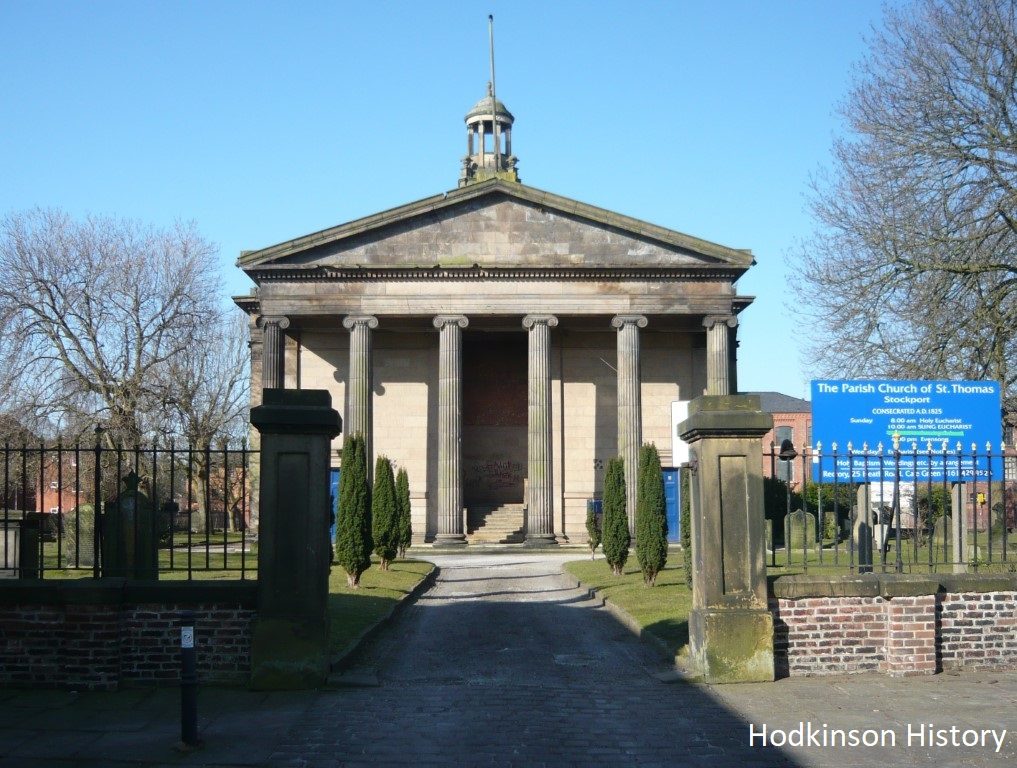James Hodkinson (1841 -1881). The Parish Church of St Thomas, Hillgate, Stockport