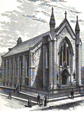Mary Hodkinson (1835–1874). The Unitarian Church, St Petersgate, Stockport.