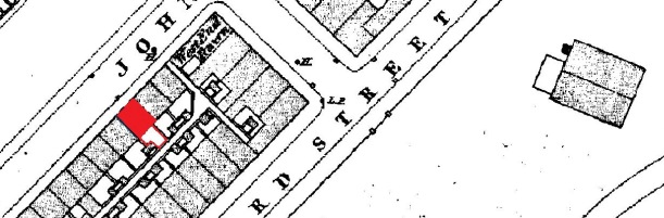 Eliza Ellen Hodkinson (1875 - 1876). John Street, Ashton-under-Lyne. Eliza Ellen Hodkinson (1875 - 1876). John Street, Ashton-under-Lyne.