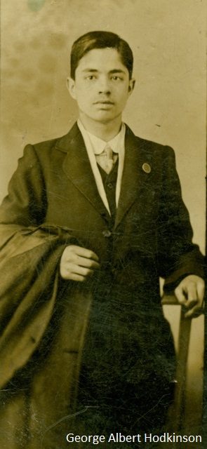 George Albert Hodkinson (1897-1918). Civilian dress, 1916. George Albert Hodkinson (1897-1918). Civilian dress, 1916.