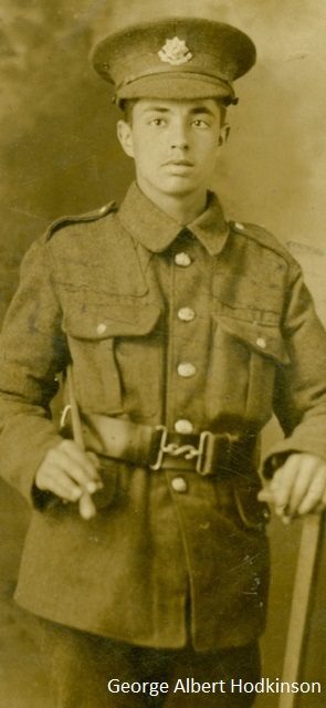 George Albert Hodkinson (1897-1918). Uniform of the Cheshire Regiment. George Albert Hodkinson (1897-1918). Uniform of the Cheshire Regiment.
