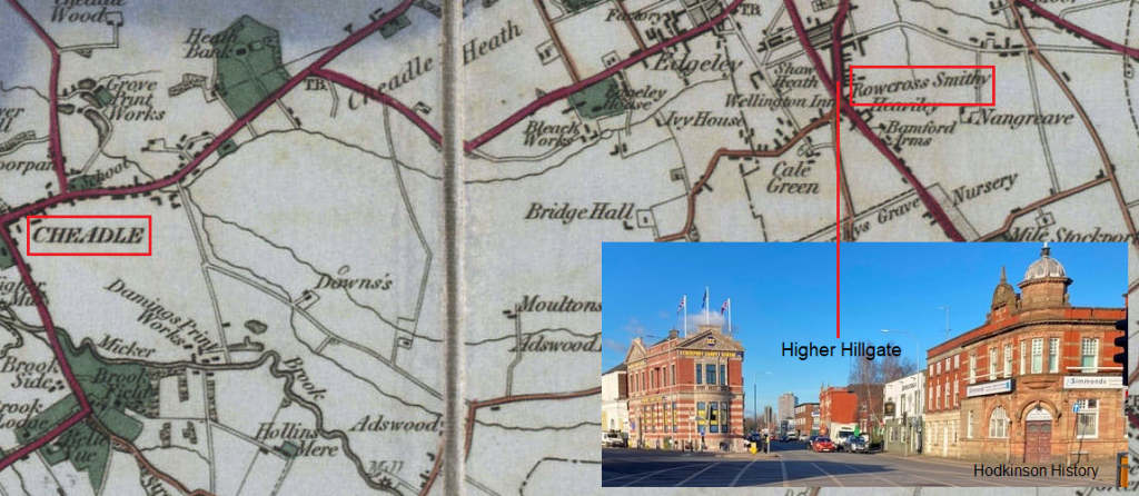 Hodkinson History. The Hodkinsons in Cheadle and Rowcroft Smithy.
