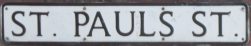 John William Hodkinson (1869-1942). St Paul's Street sign, Stalybridge. John William Hodkinson (1869-1942). St Paul's Street sign, Stalybridge.