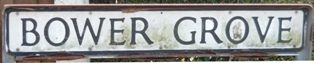 Samuel Hodkinson (1868 - 1891) and John William Hodkinson (1869 - 1942). Bower Grove street sign, Ashton-under-Lyne. Samuel Hodkinson (1868 - 1891) and John William Hodkinson (1869 - 1942). Bower Grove street sign, Ashton-under-Lyne.