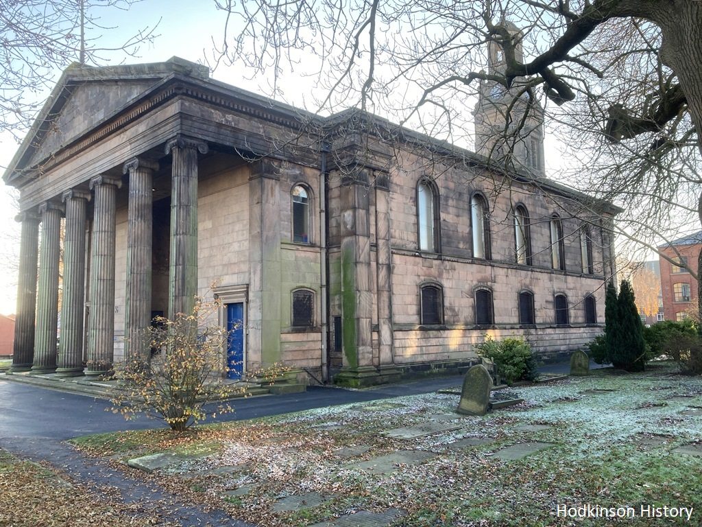 Hodkinson History. The Hodkinsons' family church - St Thomas' Church, Higher Hillgate, Stockport.
