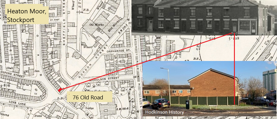 Hodkinson History. The Hodkinsons' home at 76 Old Road, Stockport. (2) Hodkinson History. The Hodkinsons' home at 76 Old Road, Stockport.